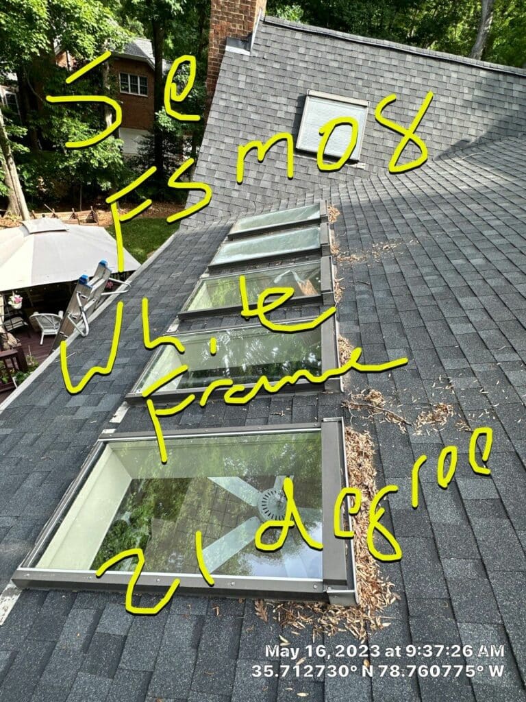 Bubbled acrylic skylights replaced with VELUX Fixed Curb Mounted units