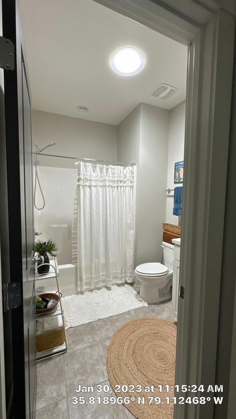 Before/After photo of VELUX Fixed Deck Mounted C06 skylights