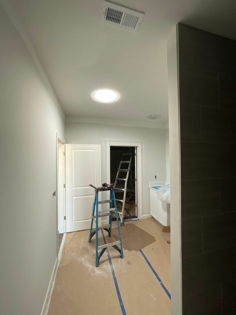 14-inch Sun Tunnel bathroom installation