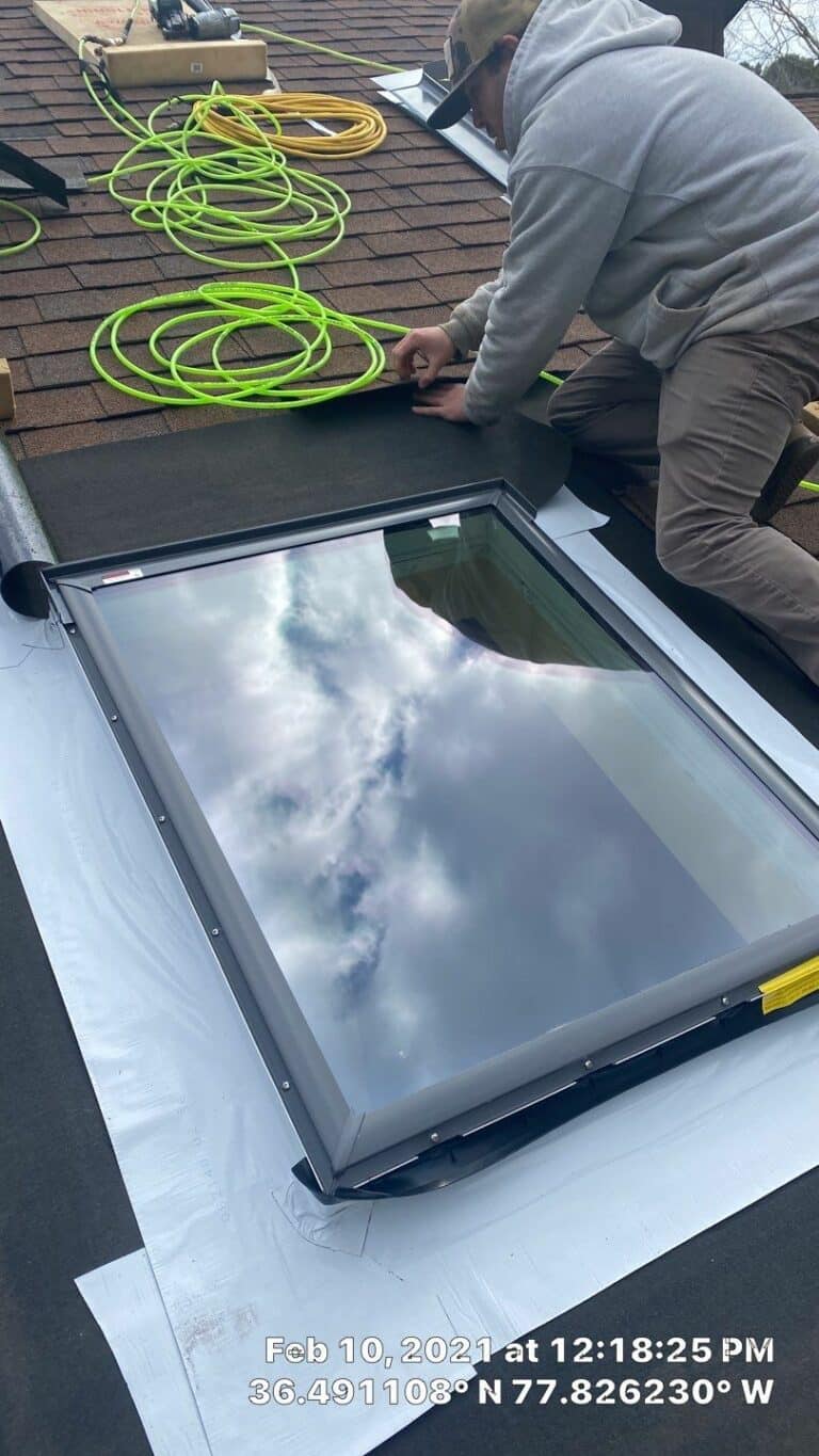 Skylight replacement - bubbled units to new fixed Curb Mounted VELUX skylights