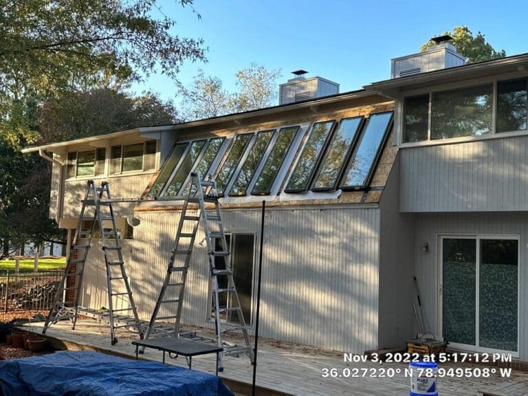 Skylight project renovation.